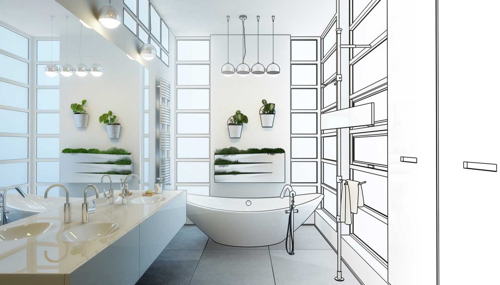 3D-Badezimmerplanung und Visualisierung